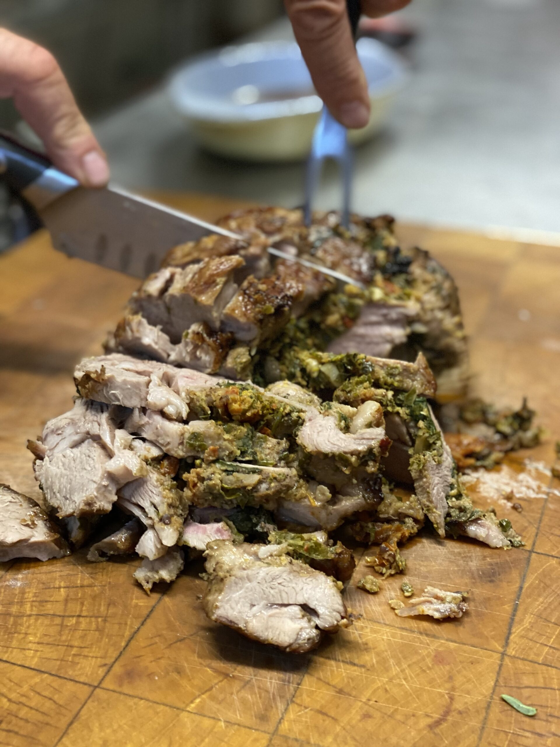 Mint Gremolata Rolled Lamb Shoulder